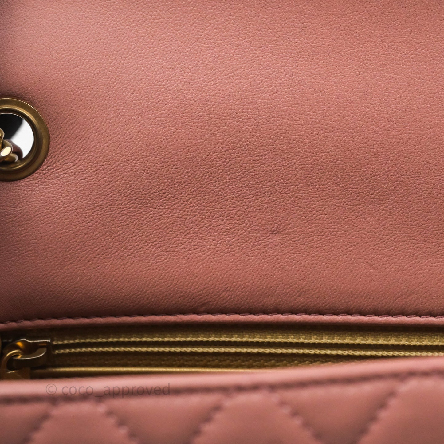 Chanel Mini Rectangular Pearl Crush Dusty Pink Lambskin Aged Gold Hardware
