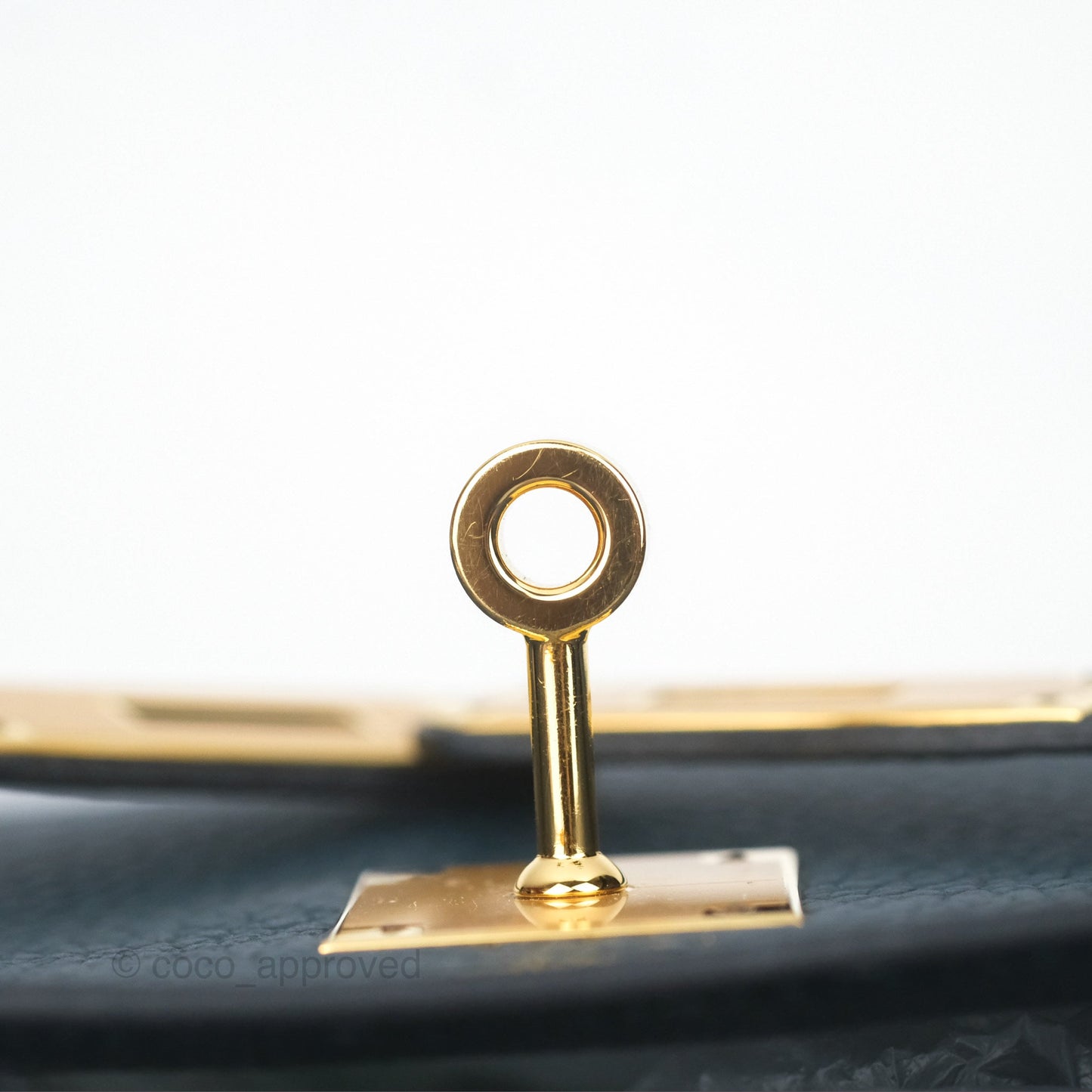 Hermès Kelly 28 Retourne Dark Green Clemence Gold Hardware