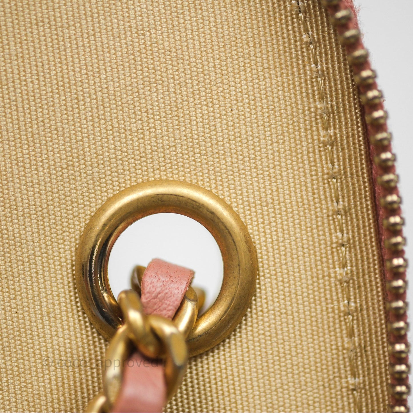 Chanel Mini Pearl Crush Vanity With Chain Pink Gold Hardware