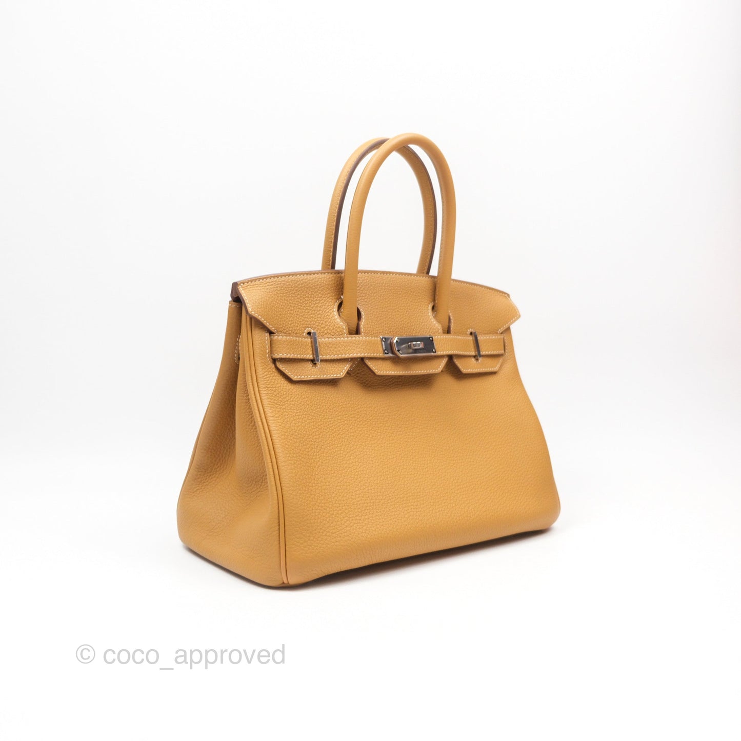Hermès Birkin 30 Retourne Nature Sable 21 Togo Palladium Hardware