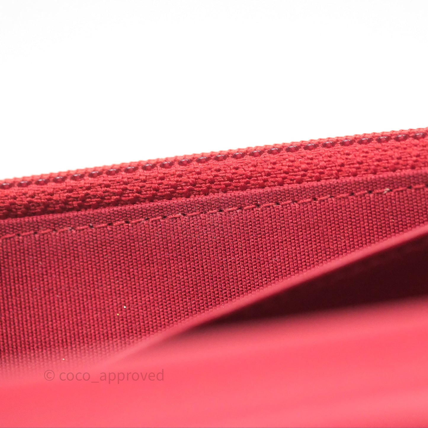 Chanel Boy Wallet on Chain WOC Red Lambskin Ruthenium Hardware