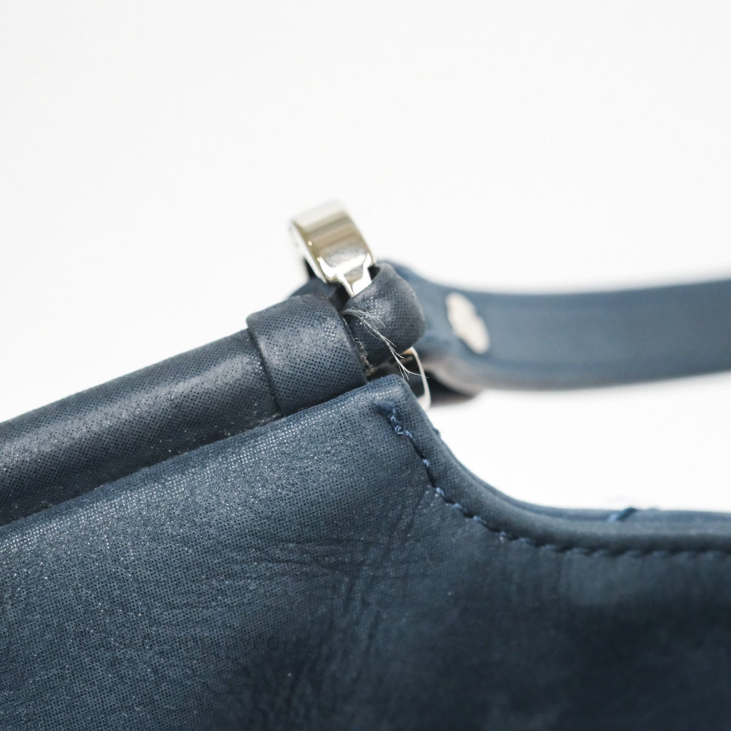 Chanel Small Sea Hit Tote Navy Iridescent Calfskin Silver Hardware