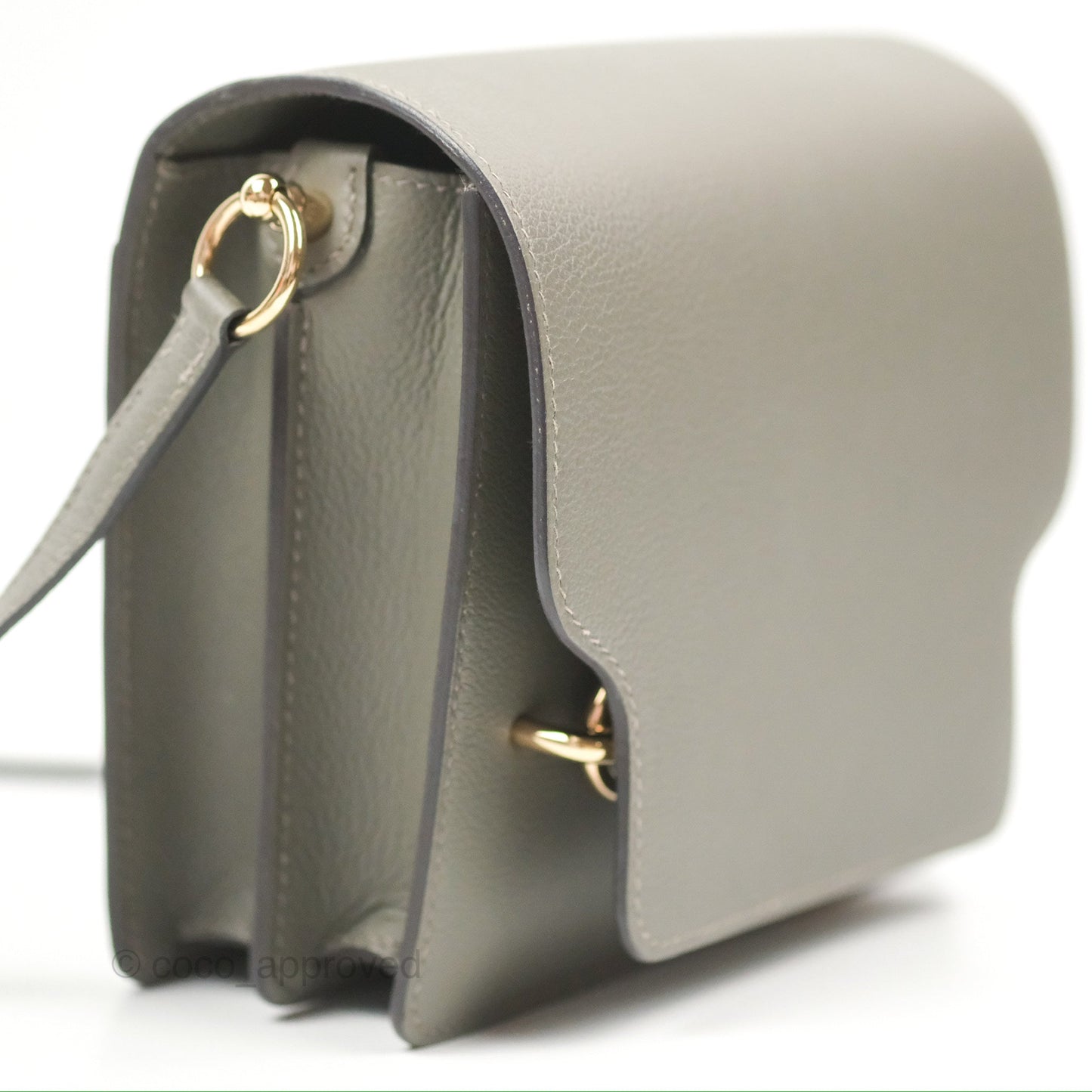 Hermès Roulis Mini 18 Gris Meyer 0L Evercolor Permabrass Hardware