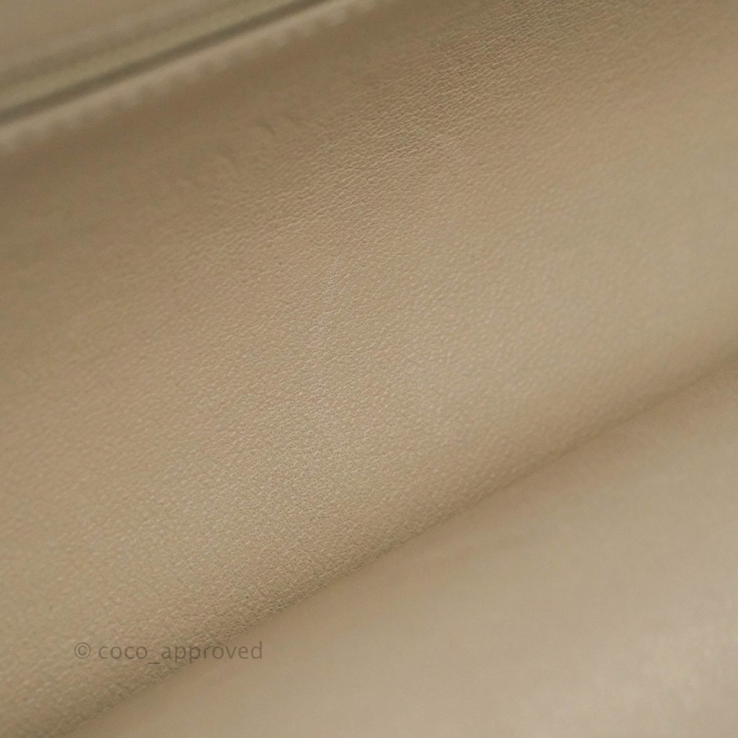 Chanel Classic M/L Medium Double Flap Cream Lambskin Silver Hardware