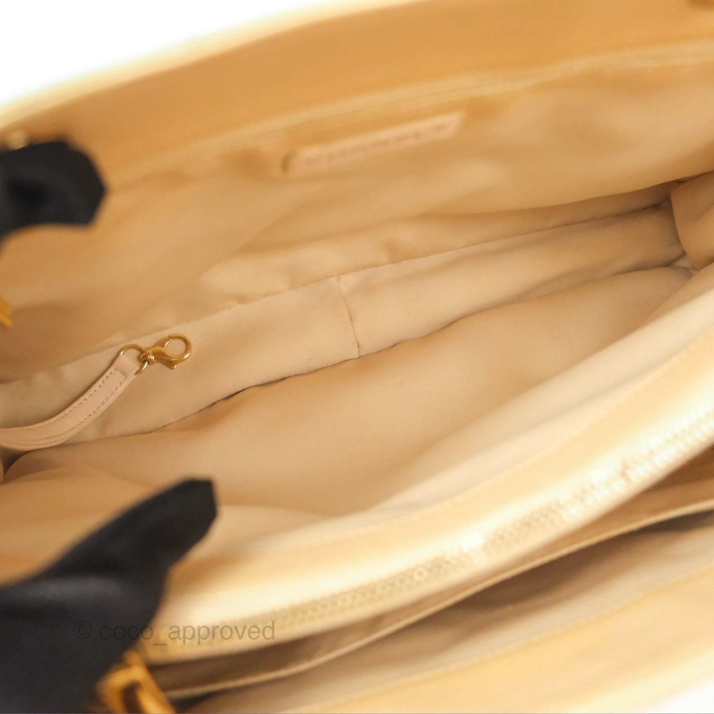 Chanel GST Beige Caviar Gold Hardware