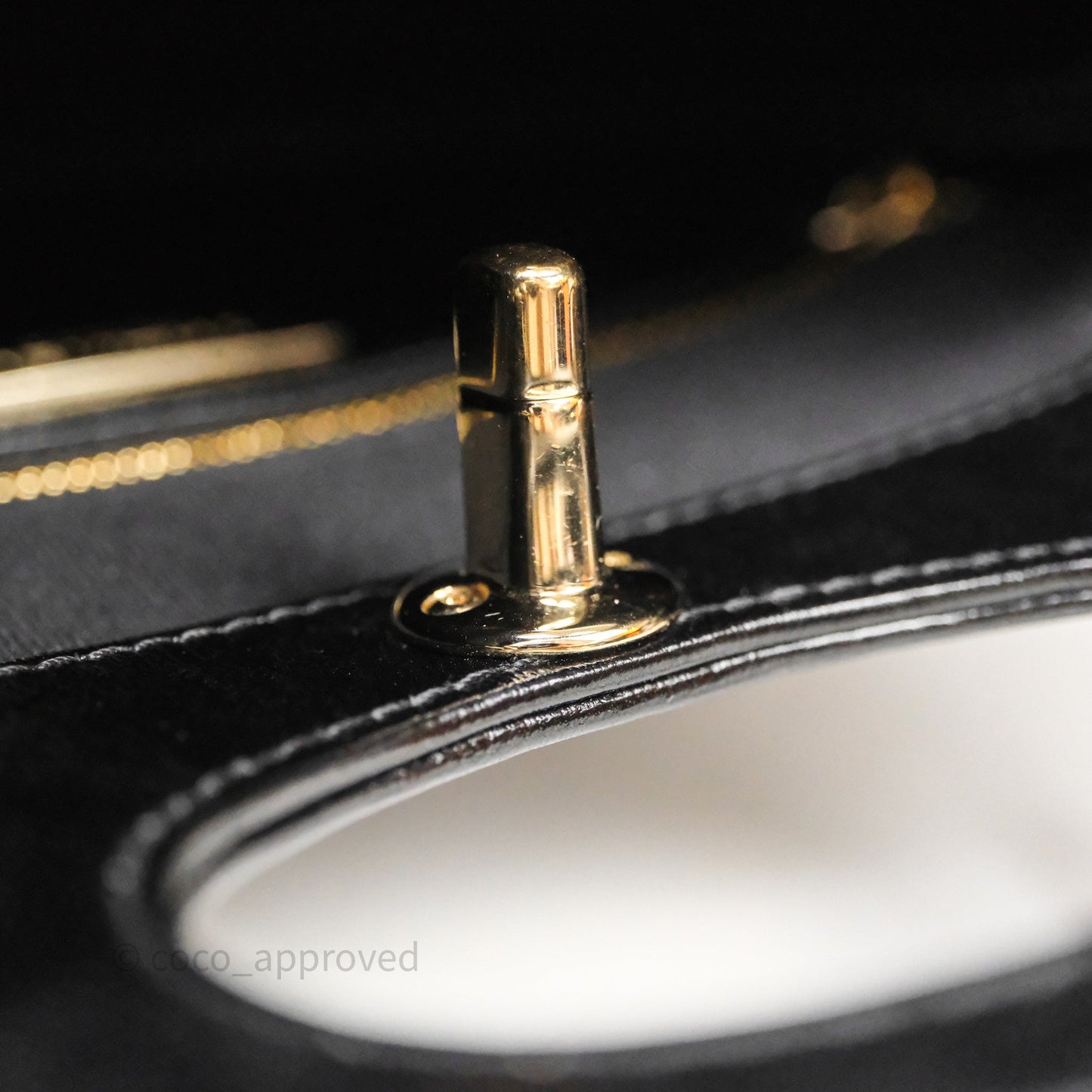 Chanel 31 Mini Black Shiny Calfskin Gold Hardware