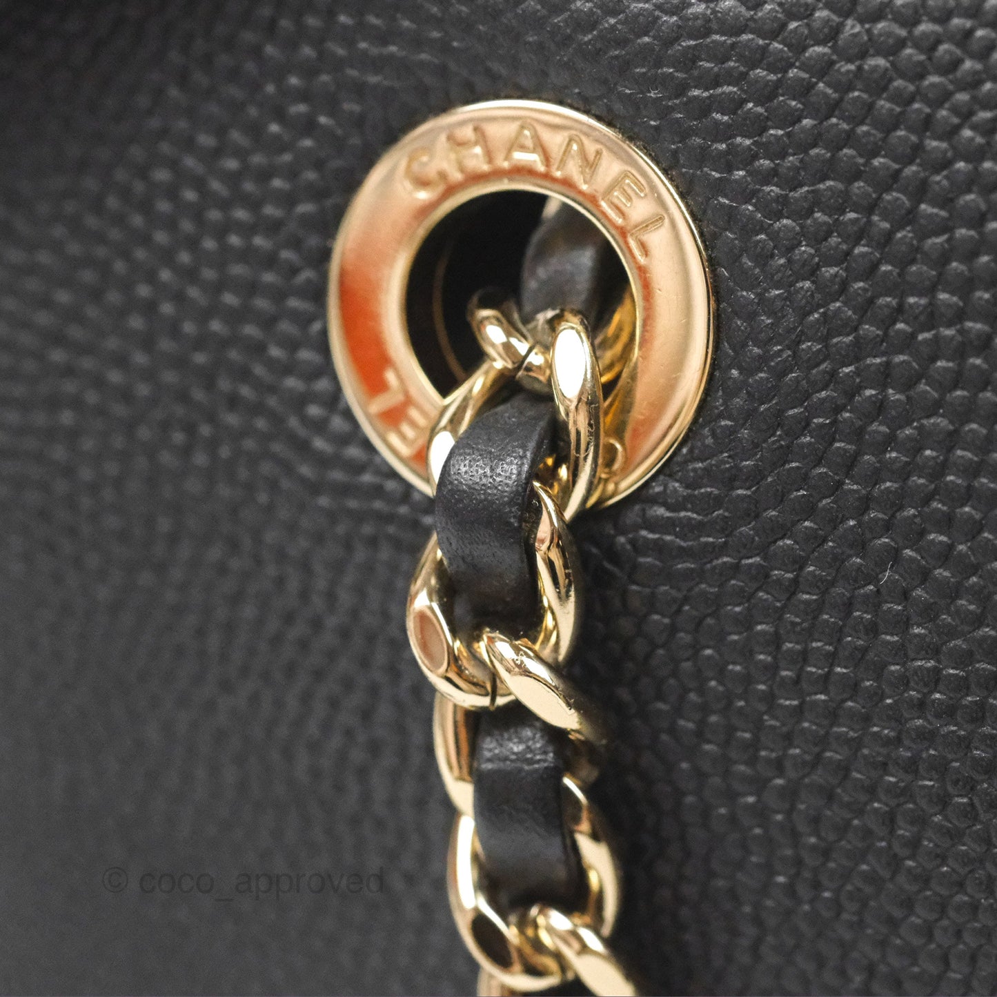 Chanel Quilted Business Affinity Backpack Black Caviar Gold Hardware