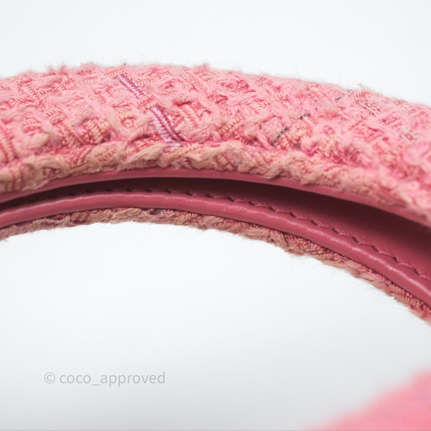 Chanel Kelly Bag Pink Tweed Aged Gold Hardware