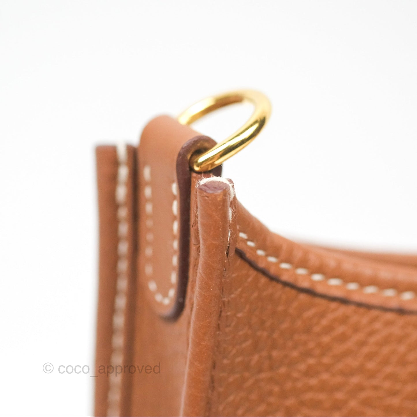Hermès Mini Evelyne 16 Gold Clemence Gold Hardware