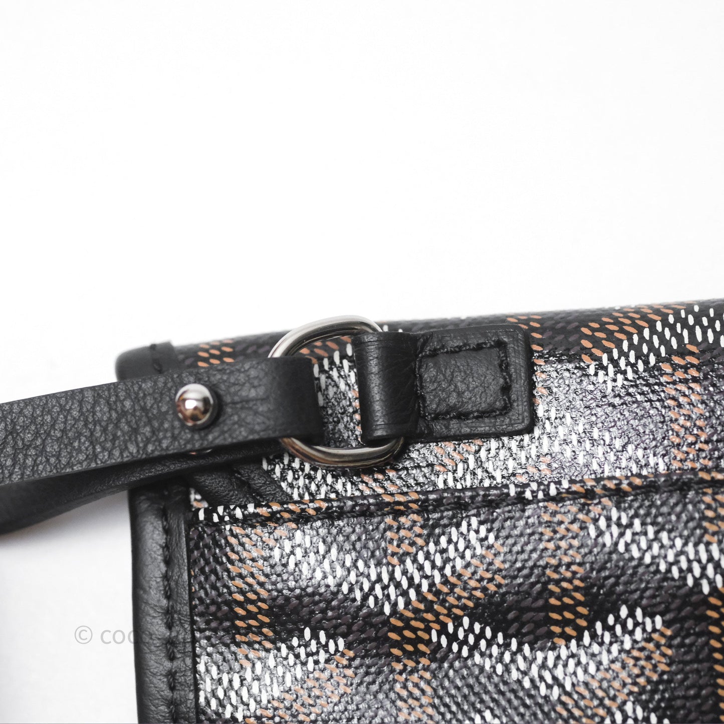 Goyard Anjou Mini Bag Goyardine Canvas Black