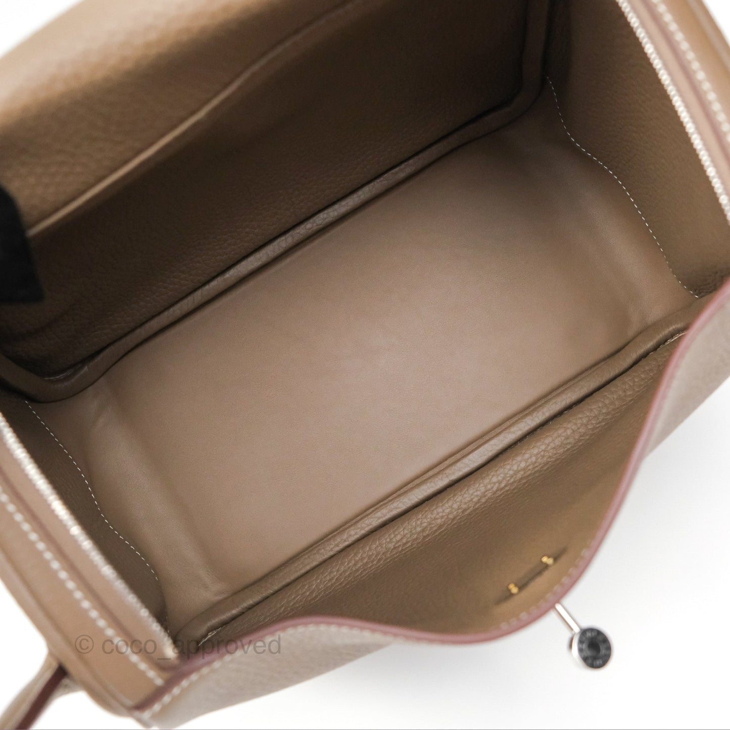 Hermès Lindy 26 Etoupe 18 Clemence Palladium Hardware