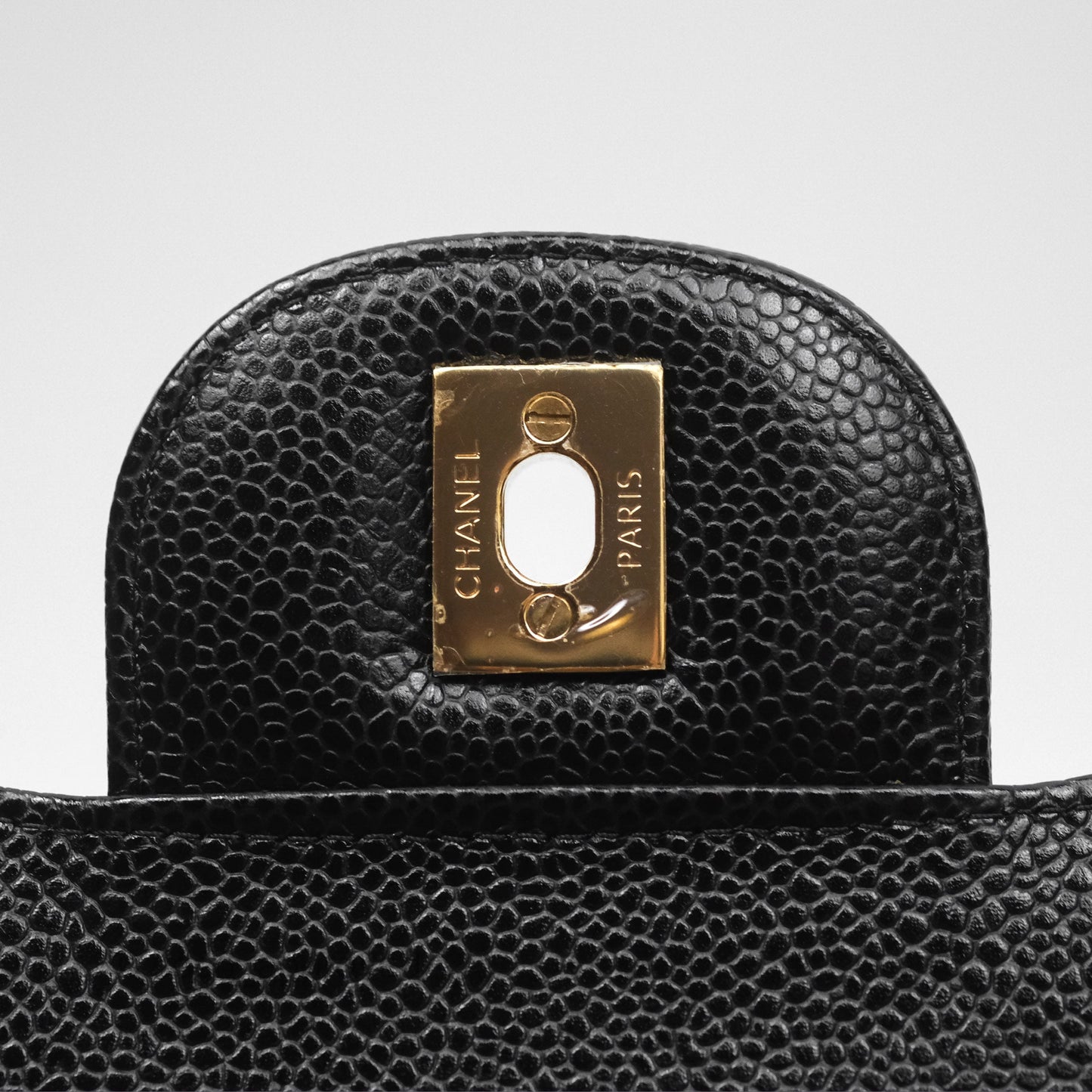 Chanel Jumbo Double Flap Black Caviar Gold Hardware⁣⁣