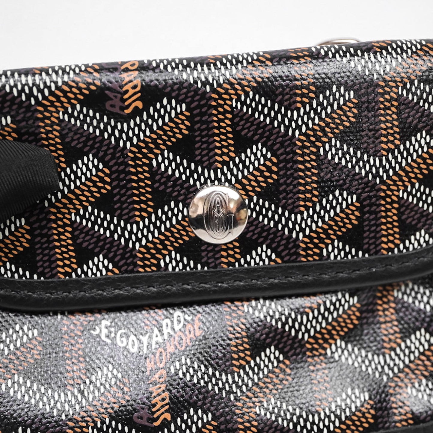 Goyard Anjou Mini Bag Goyardine Canvas Black