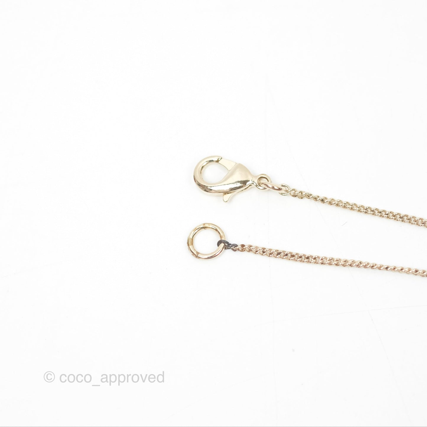 Chanel CC Sphere Locket Necklace Gold Tone 21S