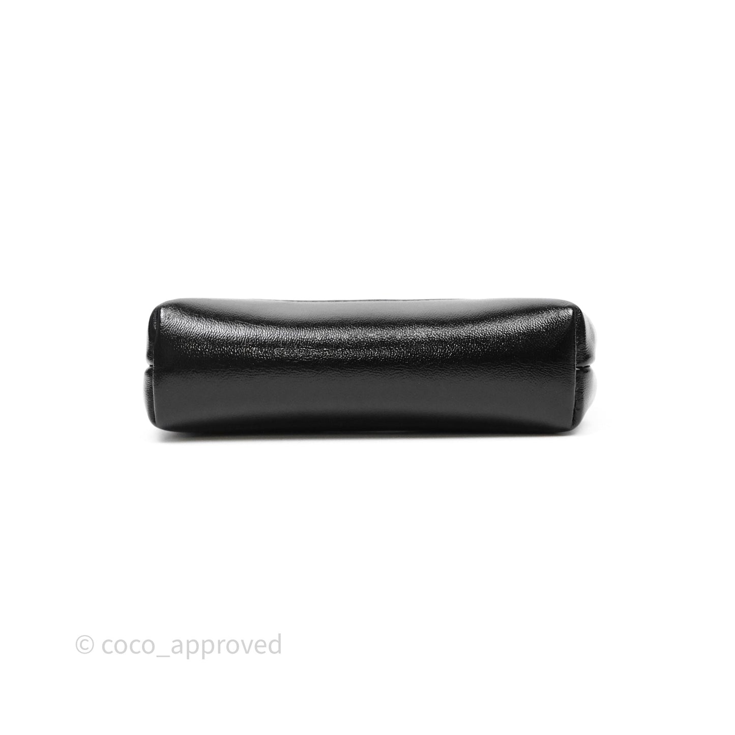 Chanel Micro 31 Clutch With Chain Black Shiny Calfskin Gold Hardware