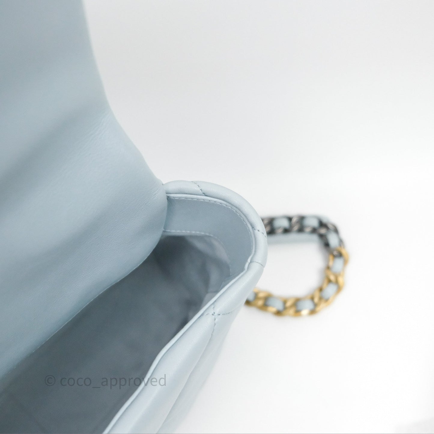 Chanel 19 Medium Blue Mixed Hardware