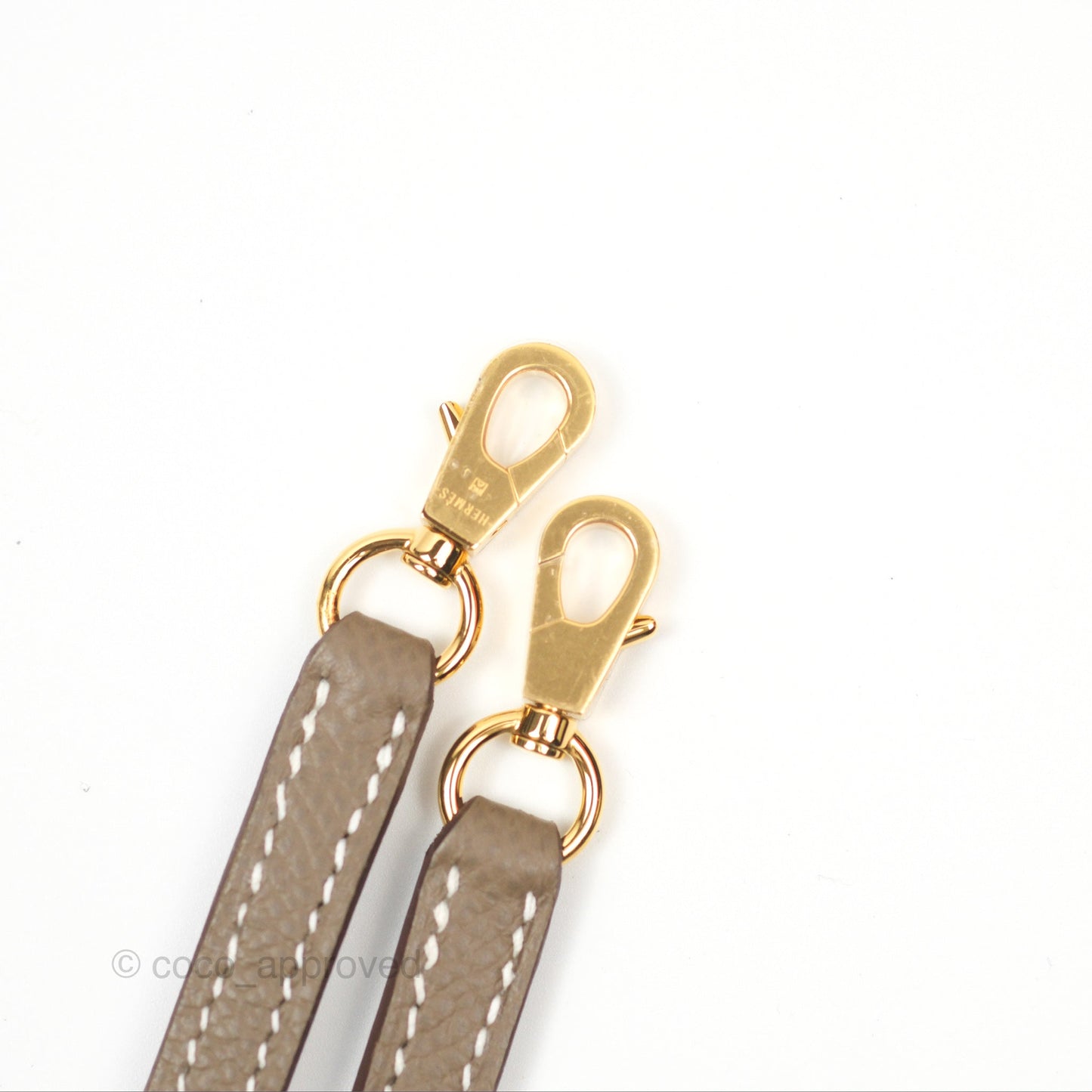 Hermès Mini Kelly II Etoupe Epsom Gold Hardware