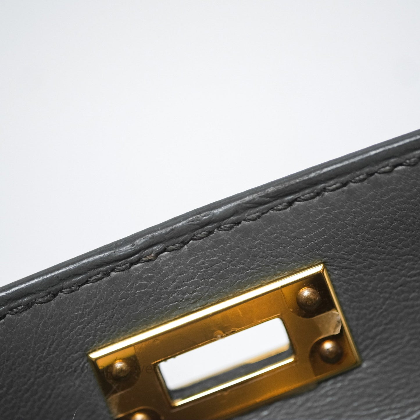 Hermès Mini Kelly II Vert Amande 63 Epsom Gold Hardware