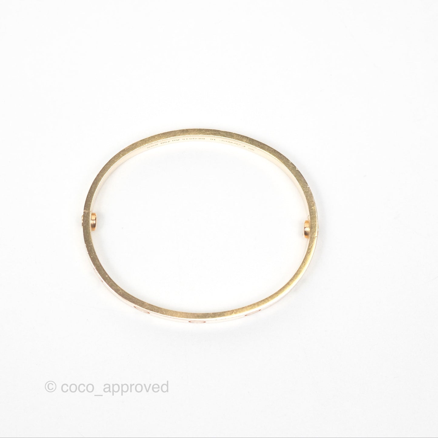 Cartier Love Bracelet Rose Gold Size 16