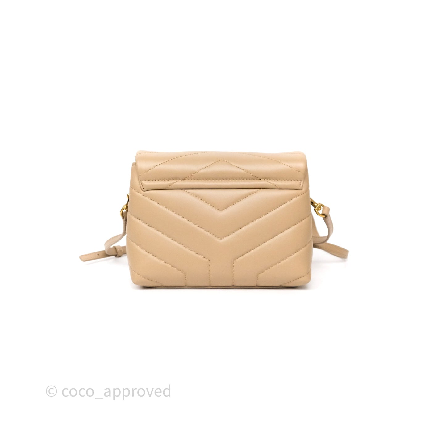 Saint Laurent Loulou Toy Shoulder Bag Beige