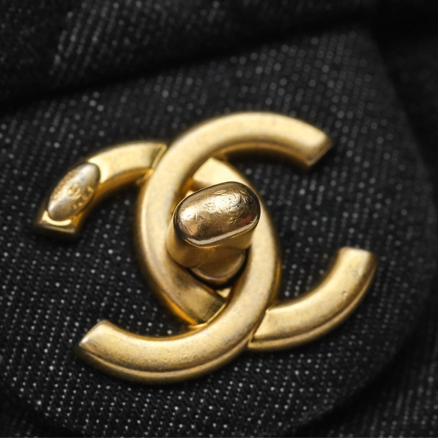 Chanel Medium Funky Town Flap Denim Aged Gold Hardware 22S