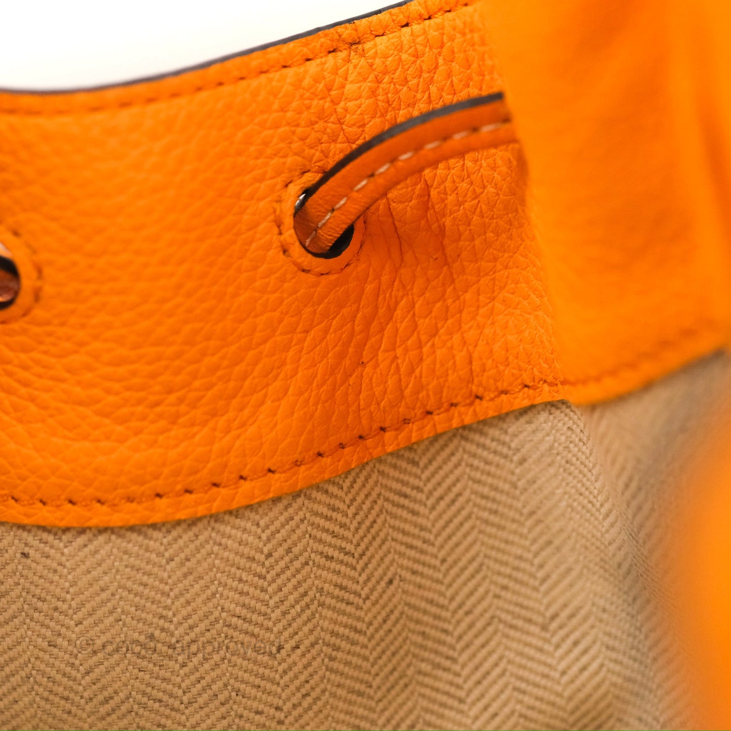Loewe Mini Hammock Drawstring Orange Calfskin