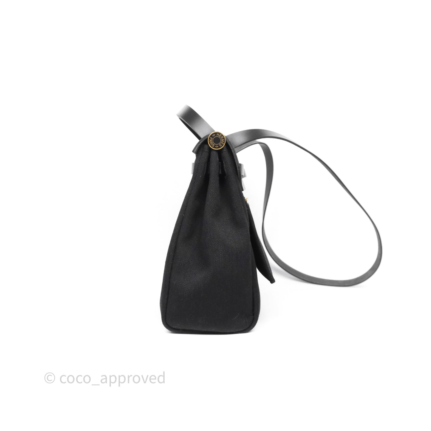Hermès Herbag Zip 31 Noir 89 Canvas Gold Hardware