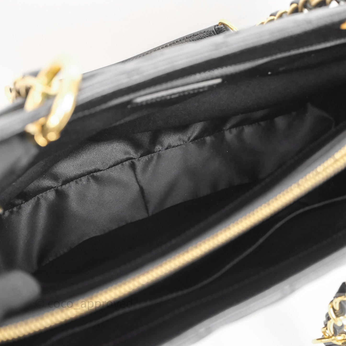 Chanel GST Black Caviar Gold Hardware