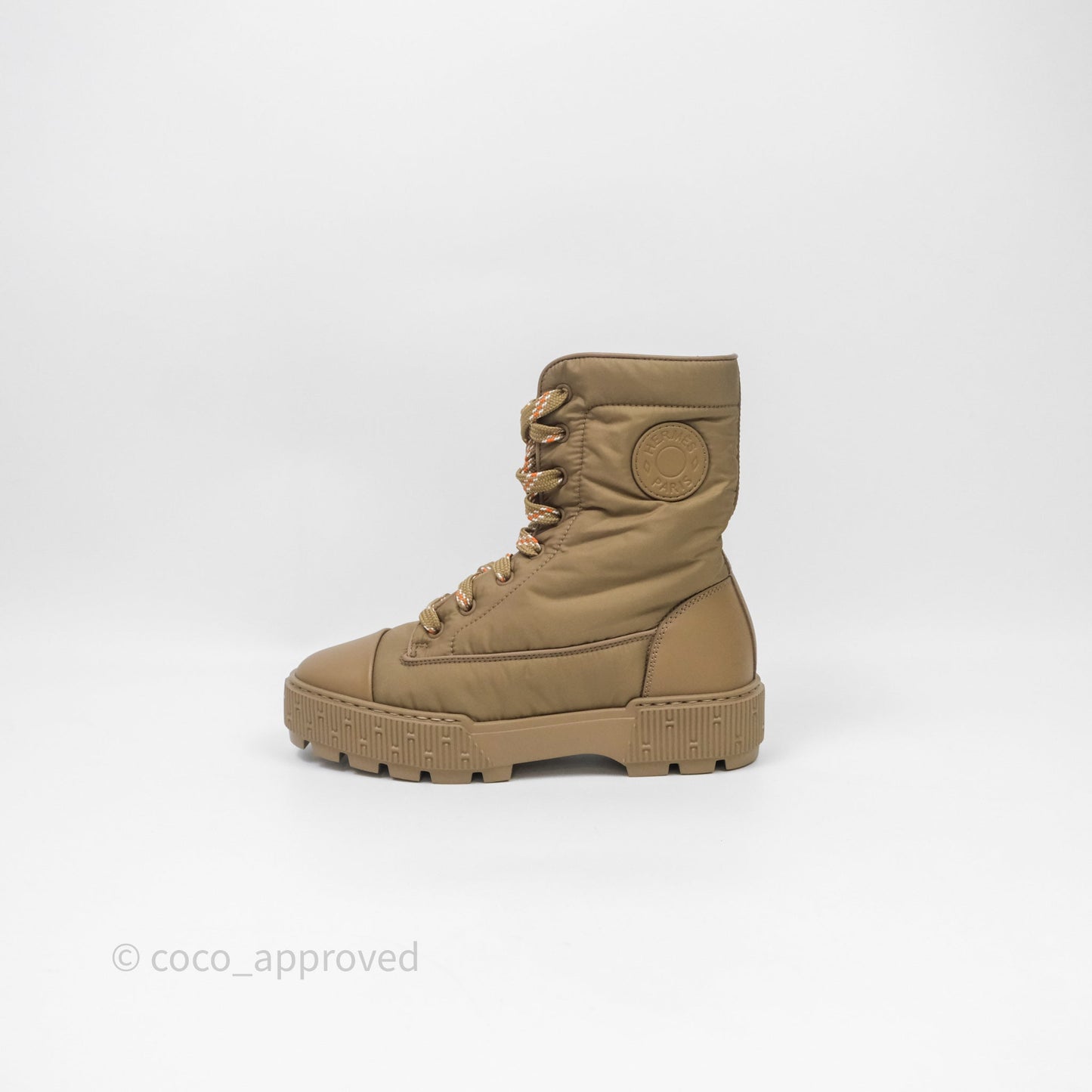 Hermes Fresh Ankle Boots Beige Size 35.5