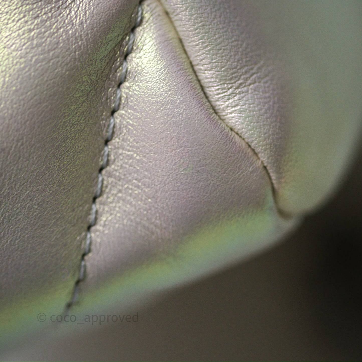 Chanel 19 Small Iridescent White Mixed Hardware