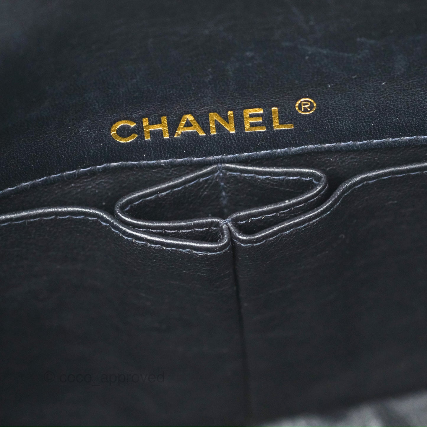 Chanel East West Chocolate Bar Flap Bag Grey Blue Tweed 24K Gold Hardware