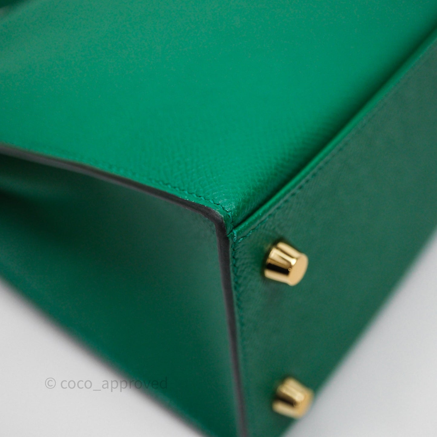 Hermes Kelly 25 Sellier Vert Vertigo Epsom Gold Hardware