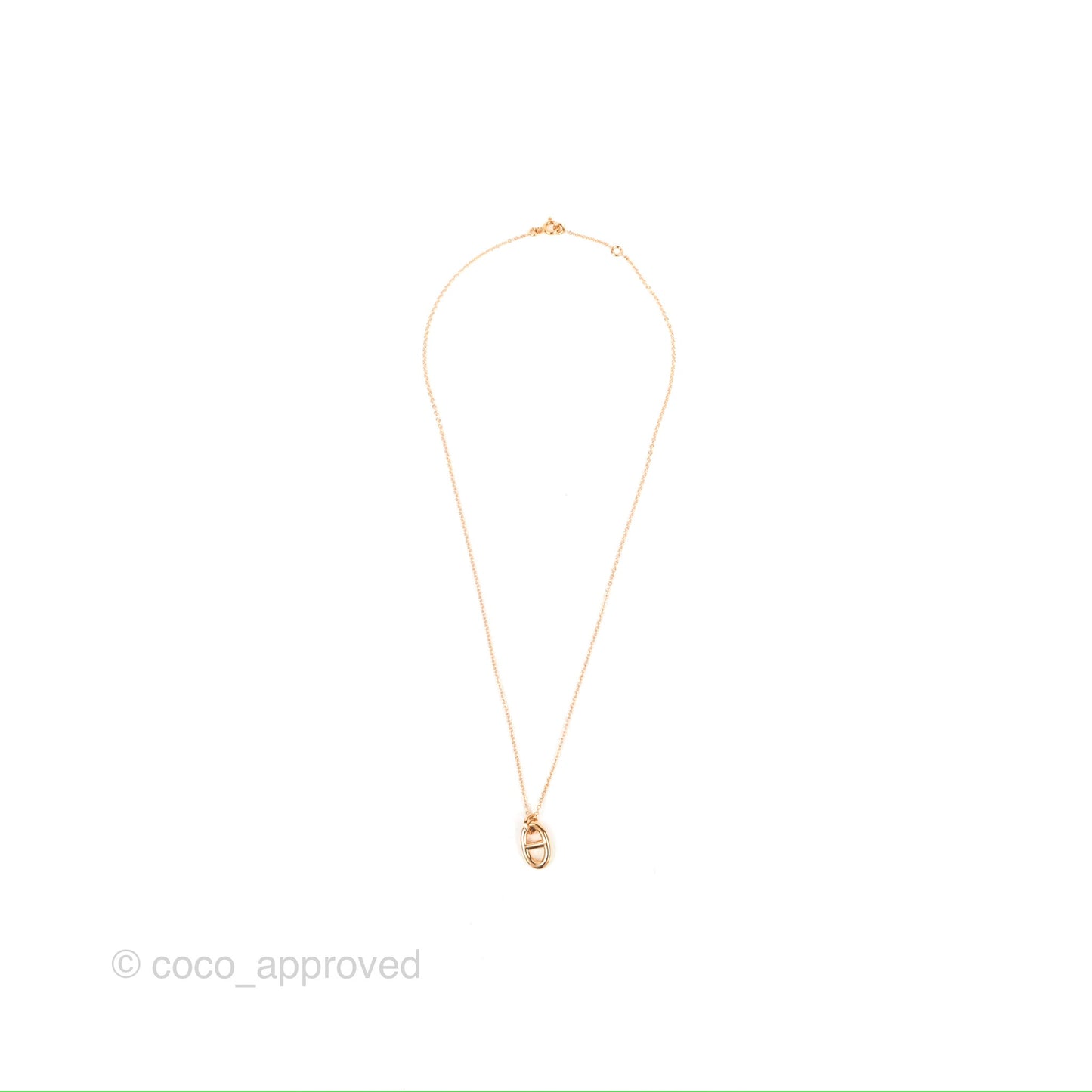Hermès Farandole Pendant Necklace Small Model Rose Gold