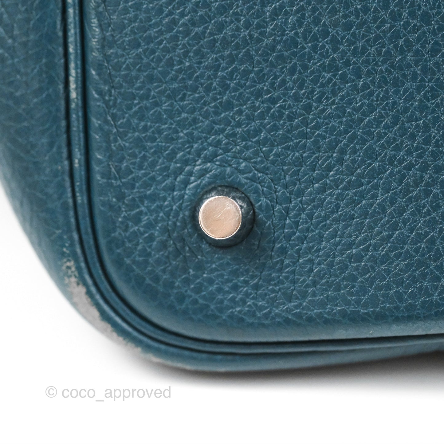 Hermès Picotin 22 Vert Bosphore Clemence Silver Hardware