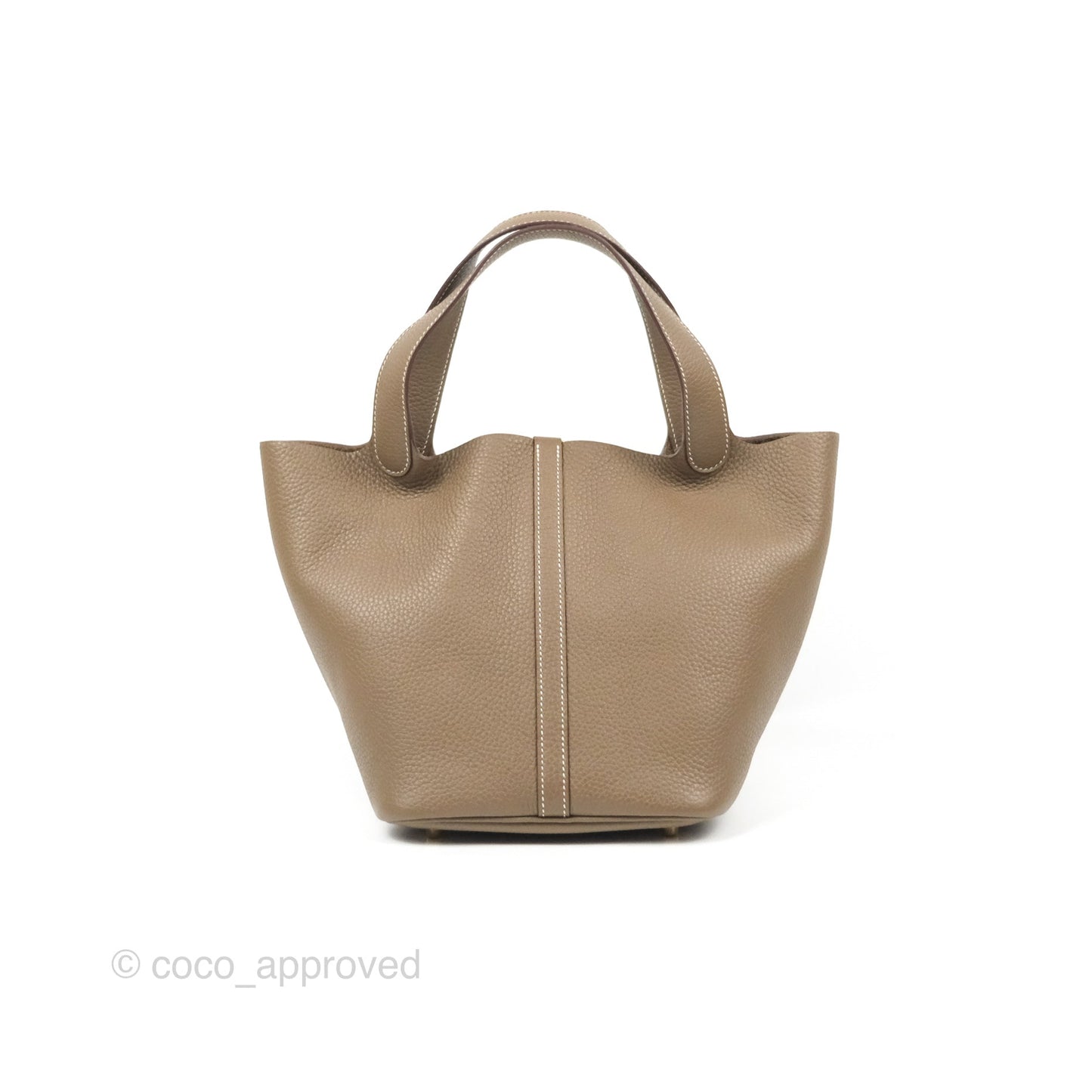 Hermès Picotin 22 Etoupe Clemence Gold Hardware
