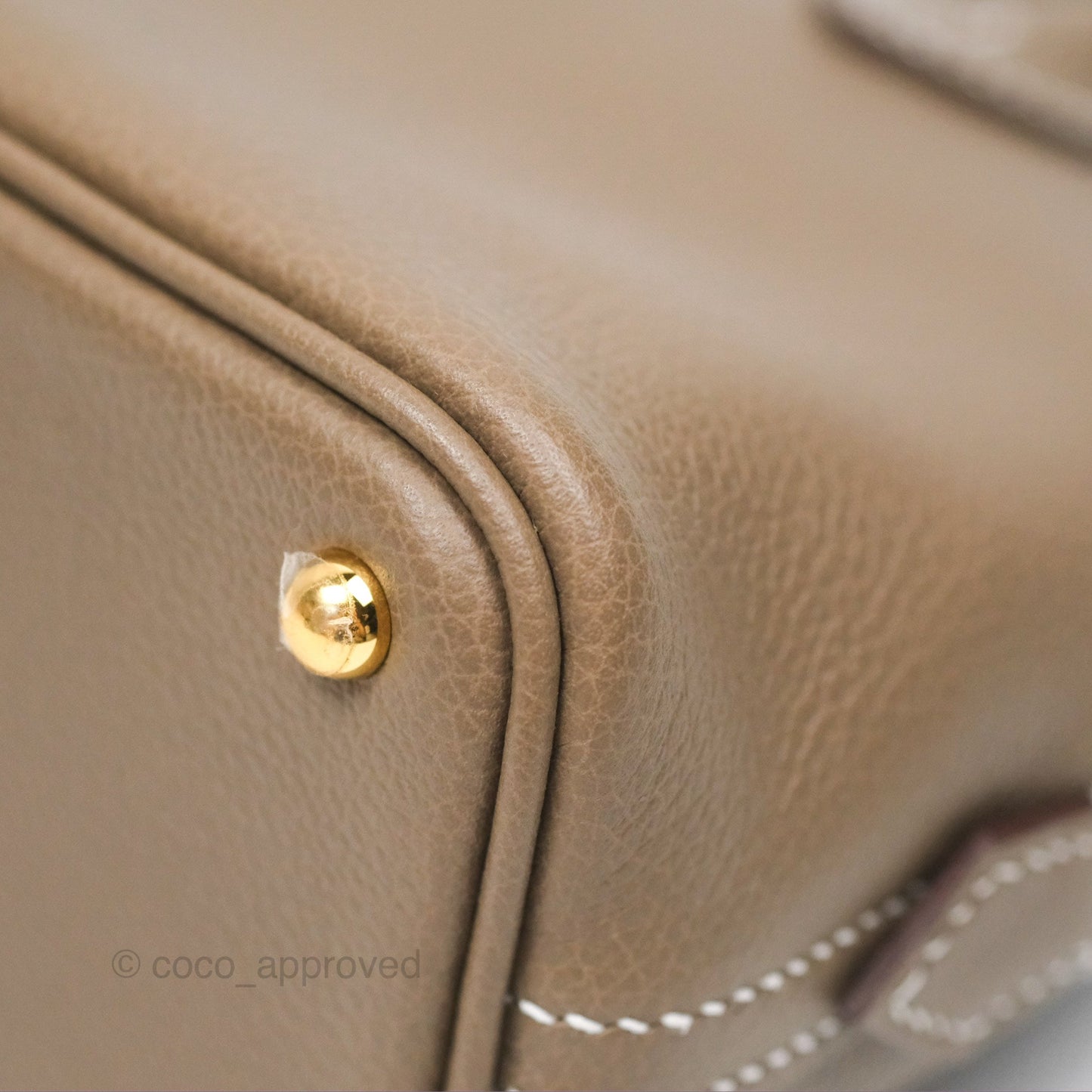Hermès Bolide Mini 1923 Etoupe Evercolor Gold Hardware