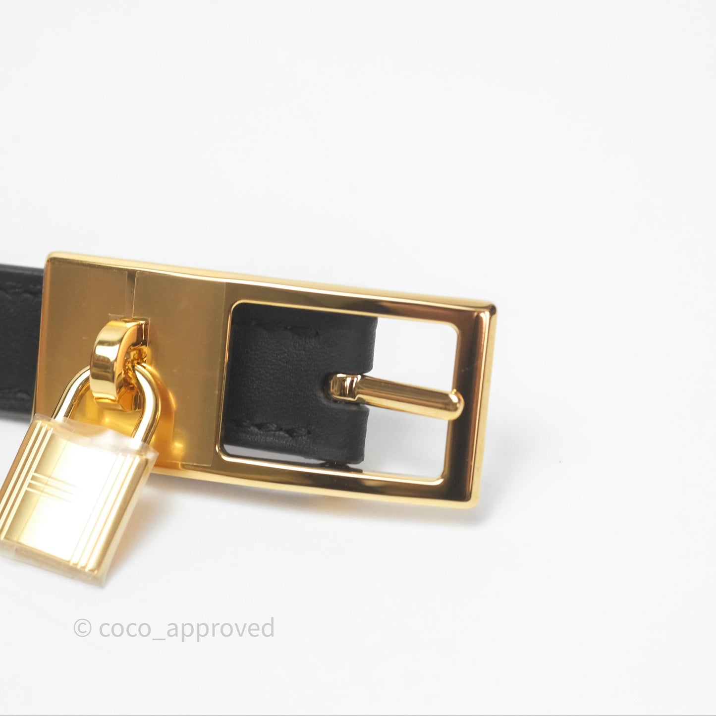 Hermès Swift/Epsom Lucky 15 Belt Gold Hardware