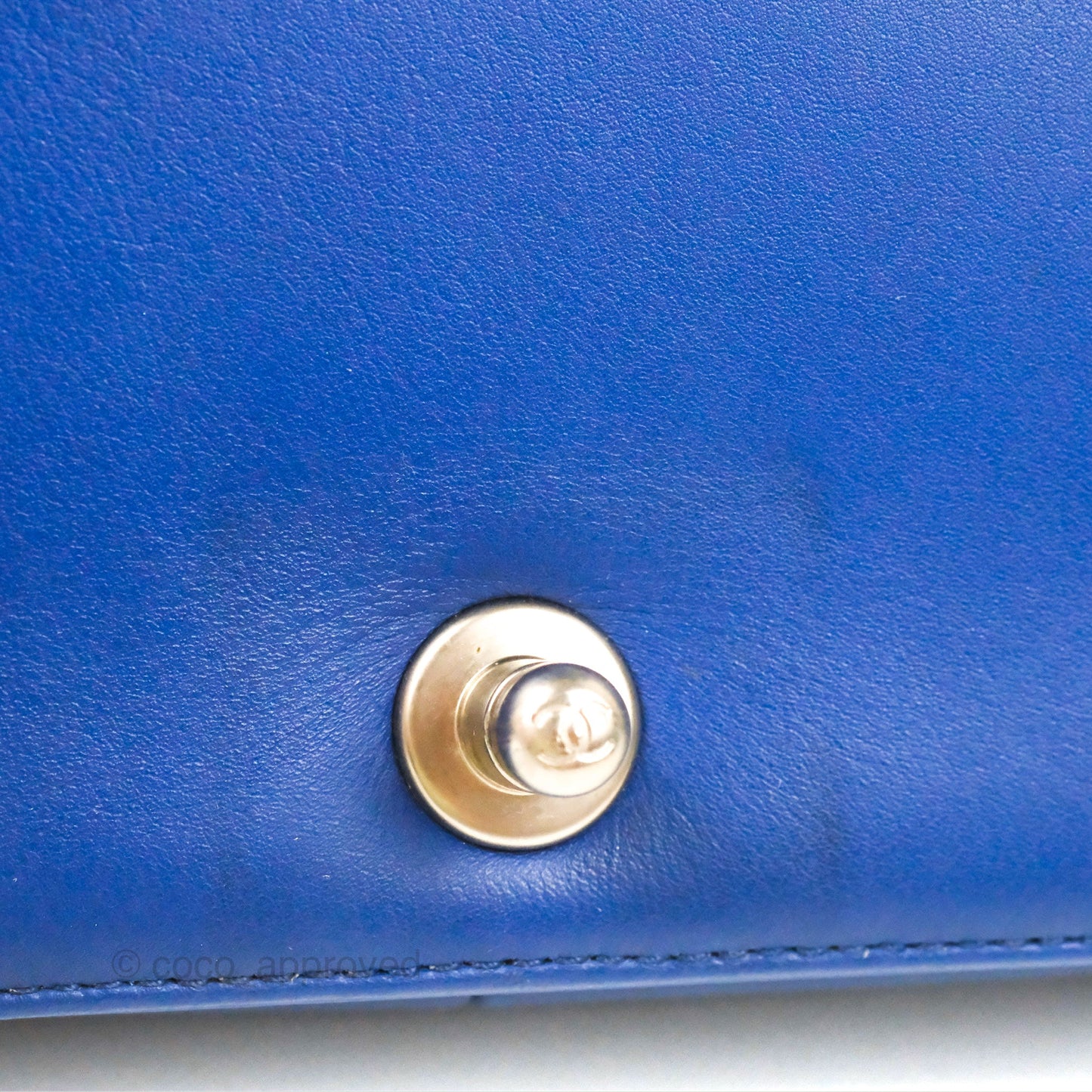 Chanel Medium Boy Blue Python Matte Silver Hardware