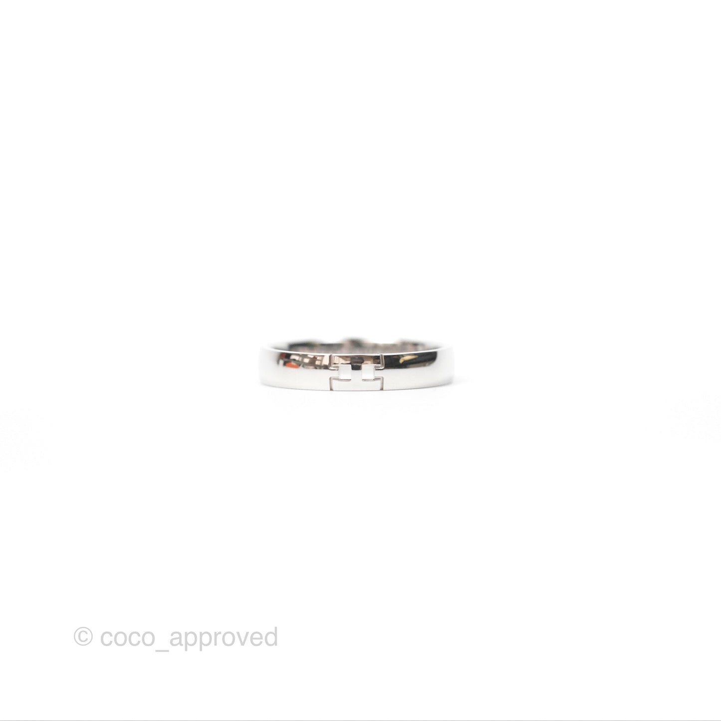 Hermès Ever Herakles Wedding Band Platinum Size 52