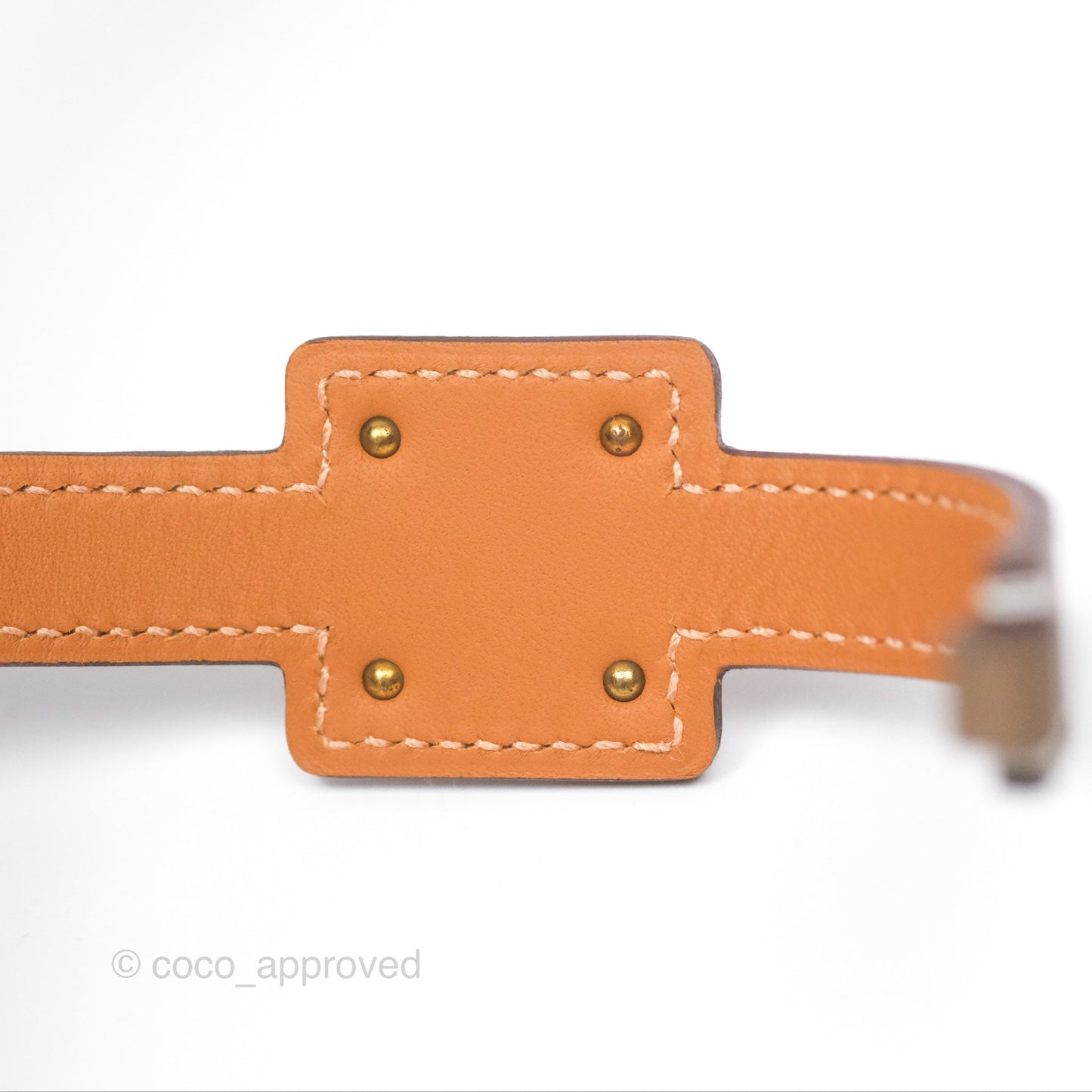 Hermès O'Kelly Double Tour Bracelet Etoupe Swift Rose Gold Hardware