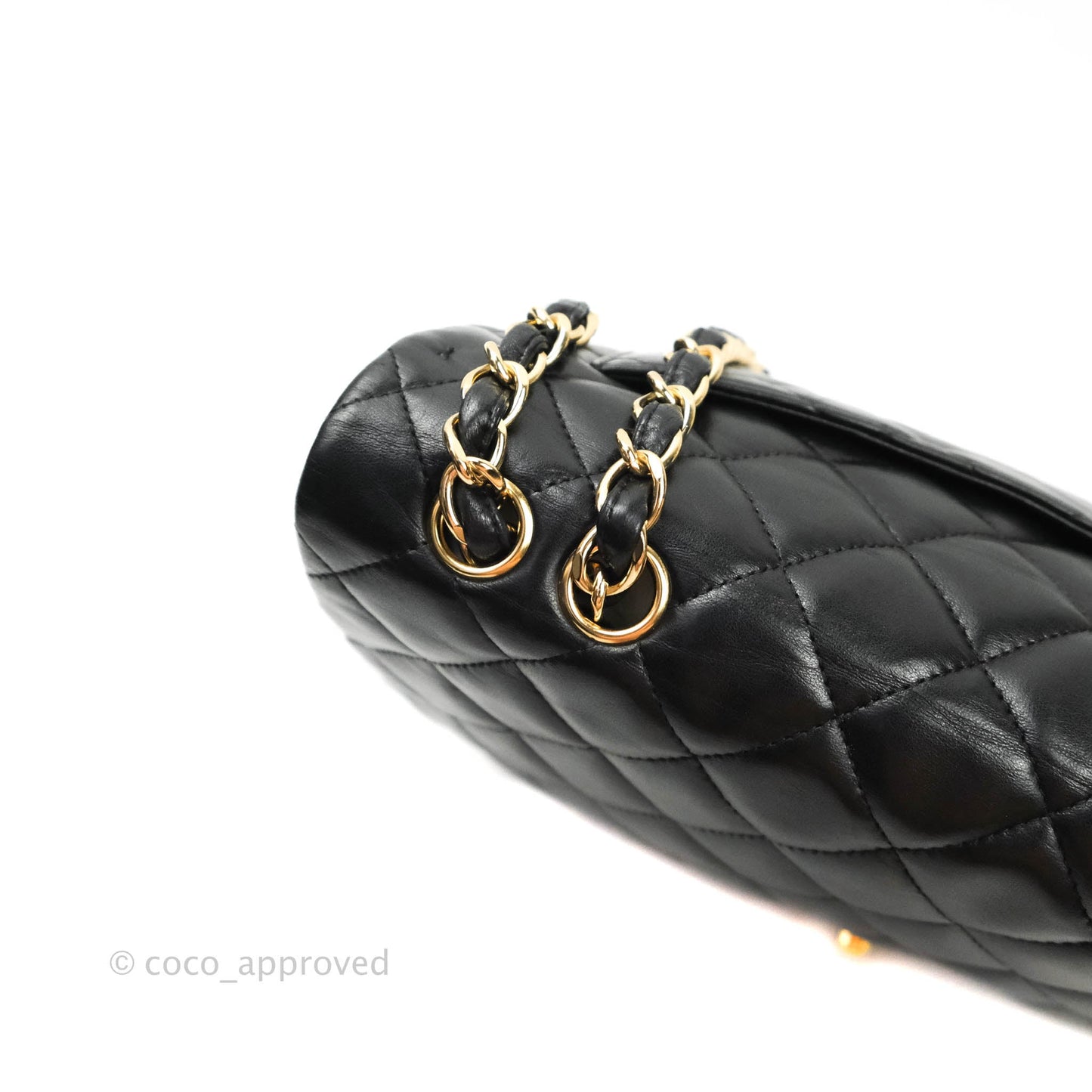 Chanel Jumbo Single Flap Black Lambskin 24K Gold Hardware⁣⁣