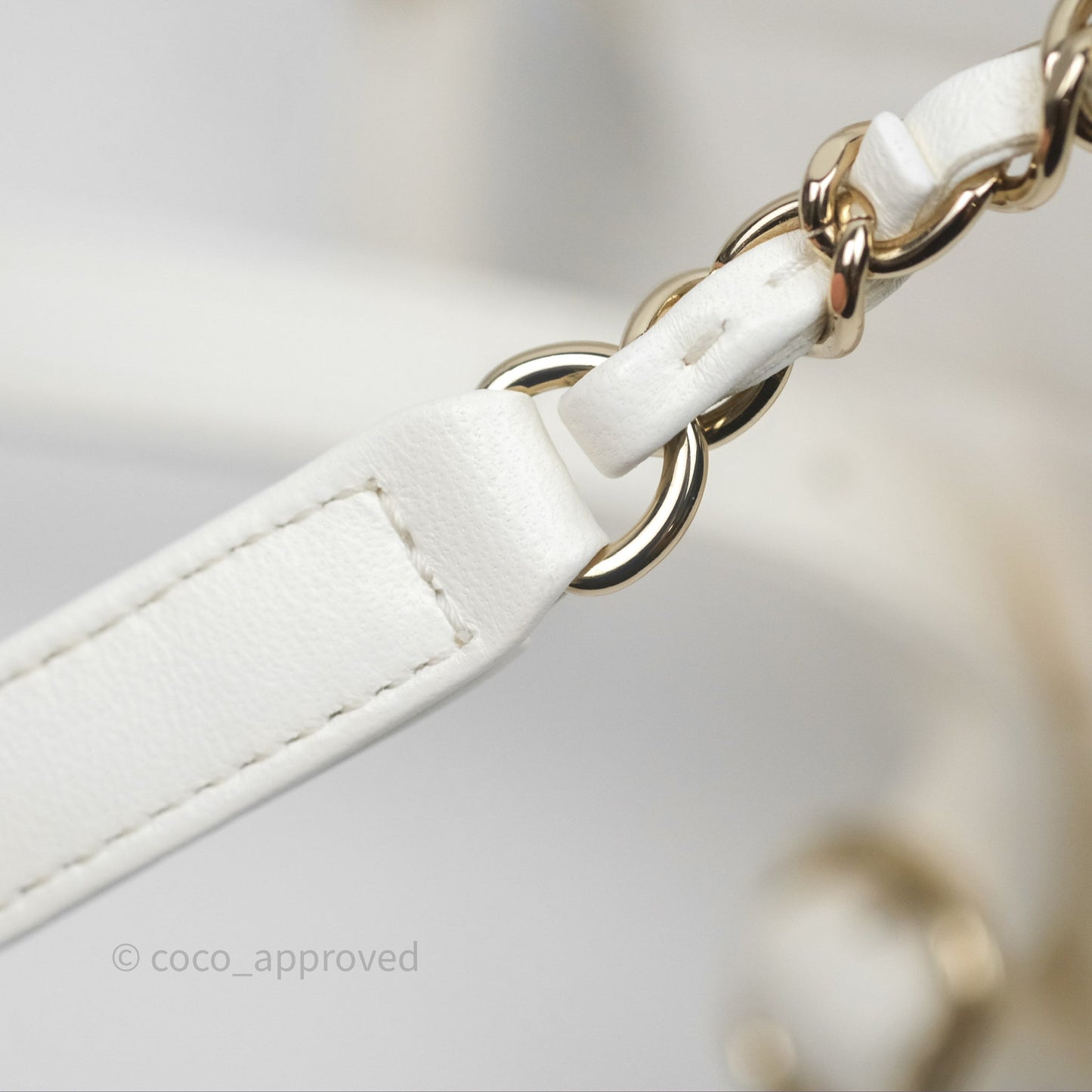 Chanel Quilted Small Duma Drawstring Backpack White Calfskin Gold Hardware