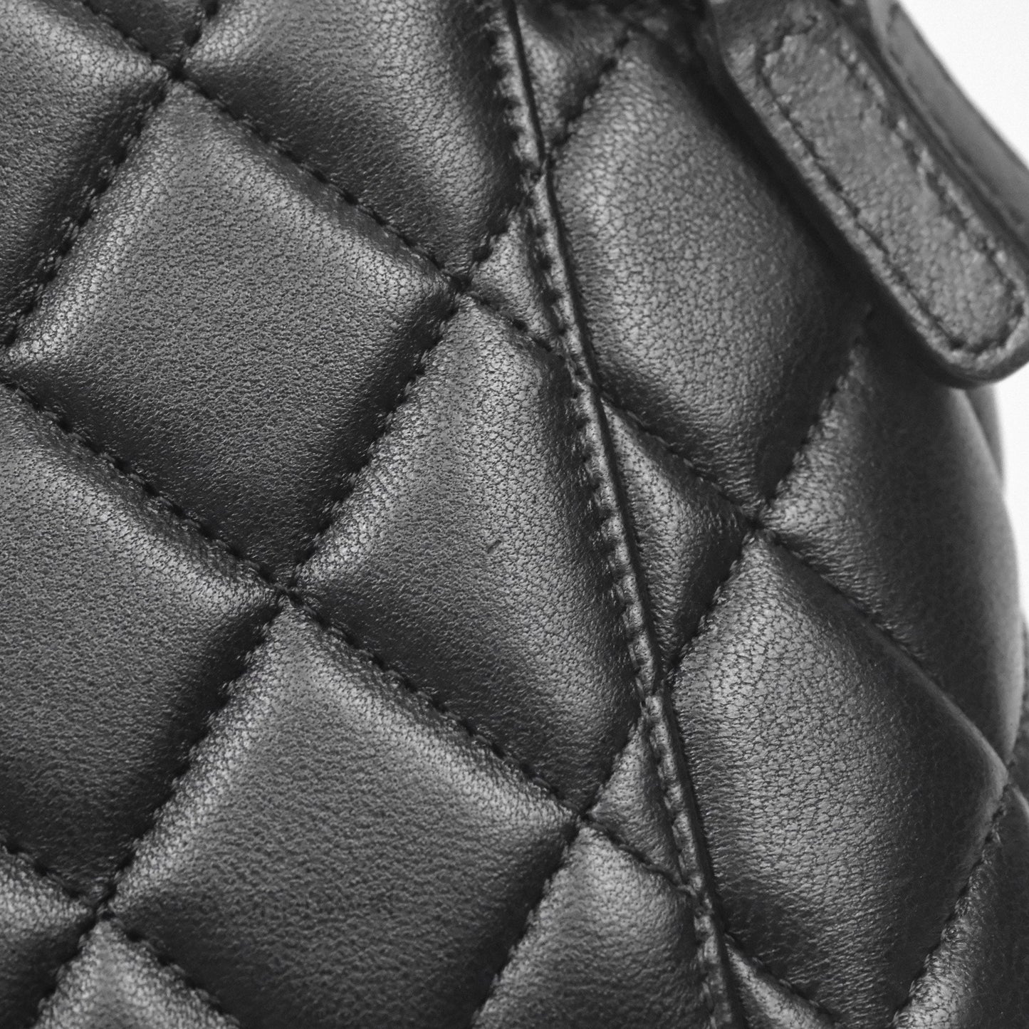 Chanel Vanity Rectangular Top Handle So Black Lambskin