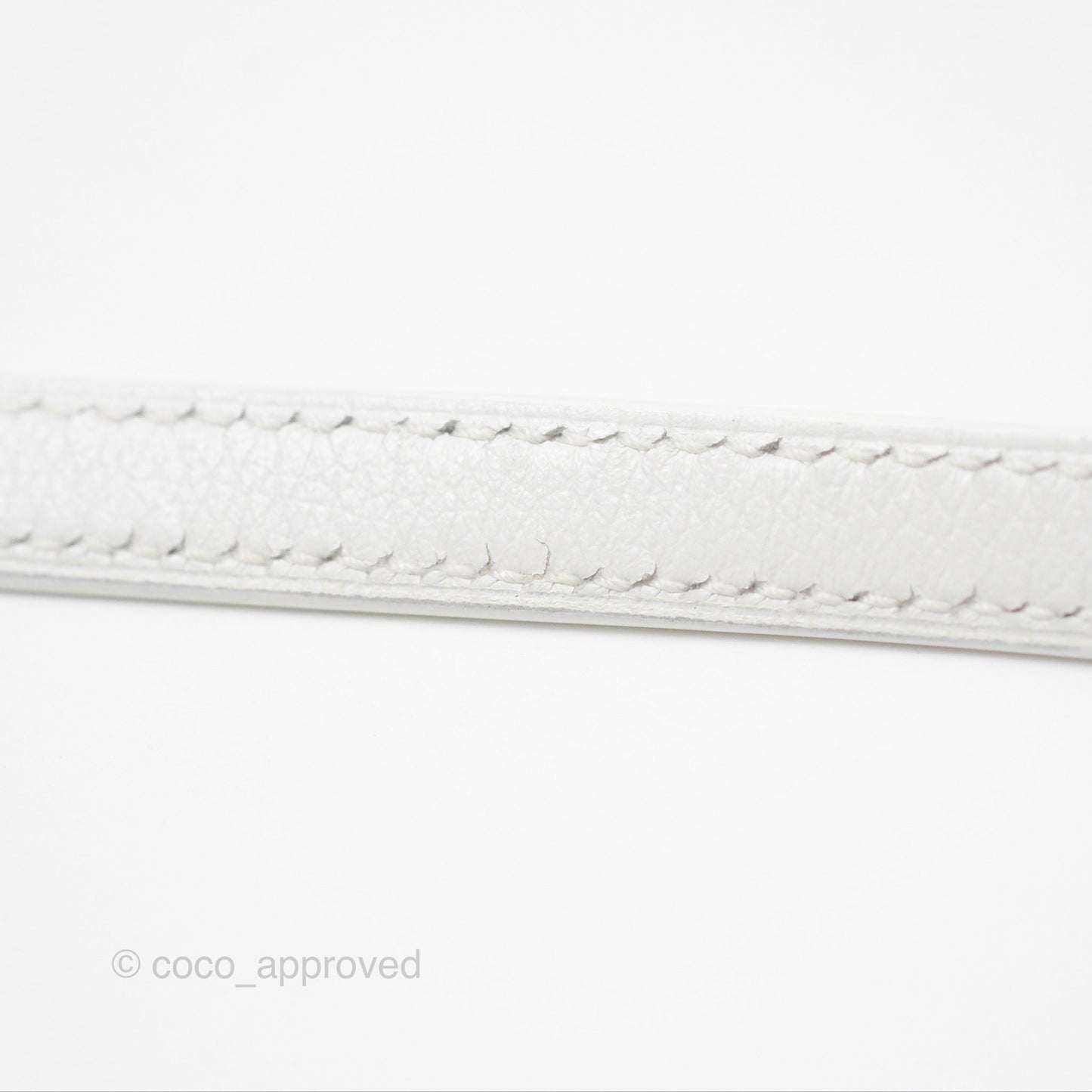 Hermès Roulis Mini 18 New White Evercolor Permabrass Hardware