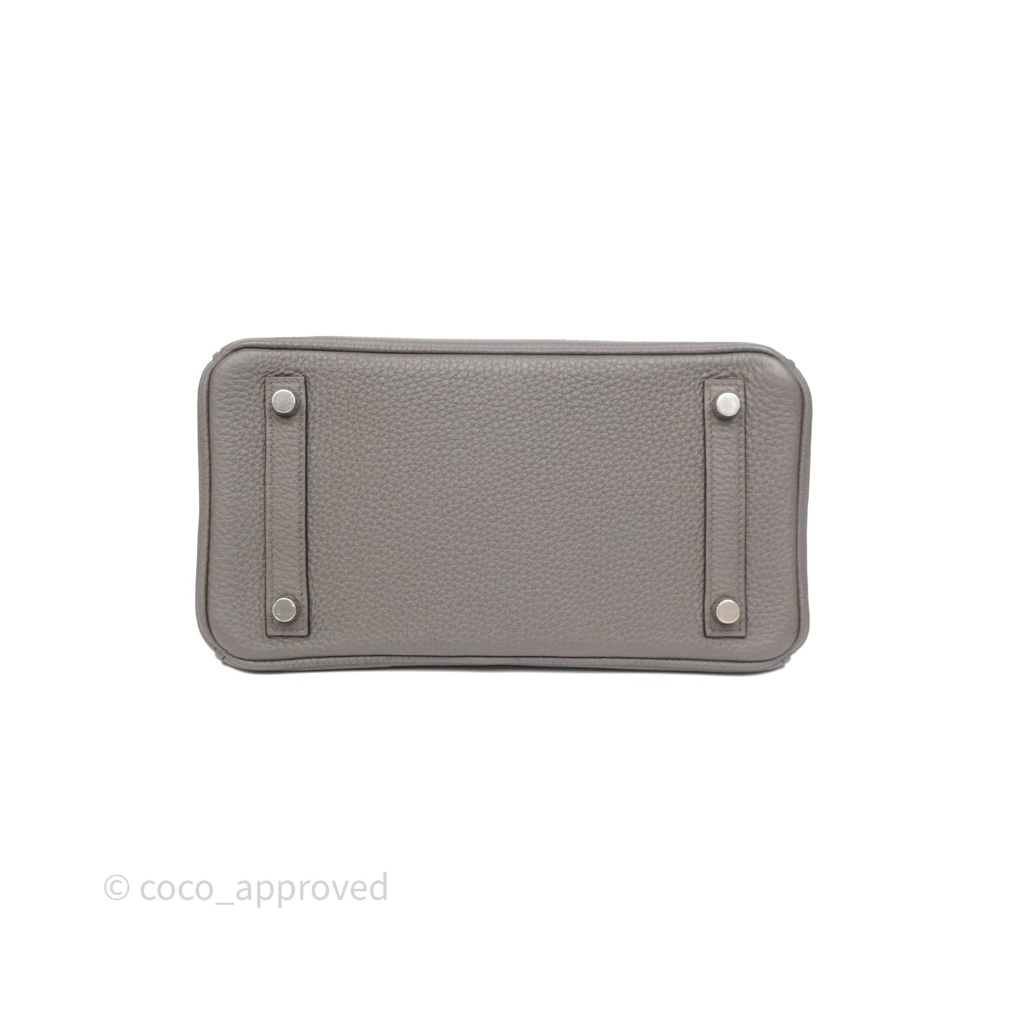 Hermès Birkin 25 Retourne Gris Etain 8F Togo Palladium Hardware