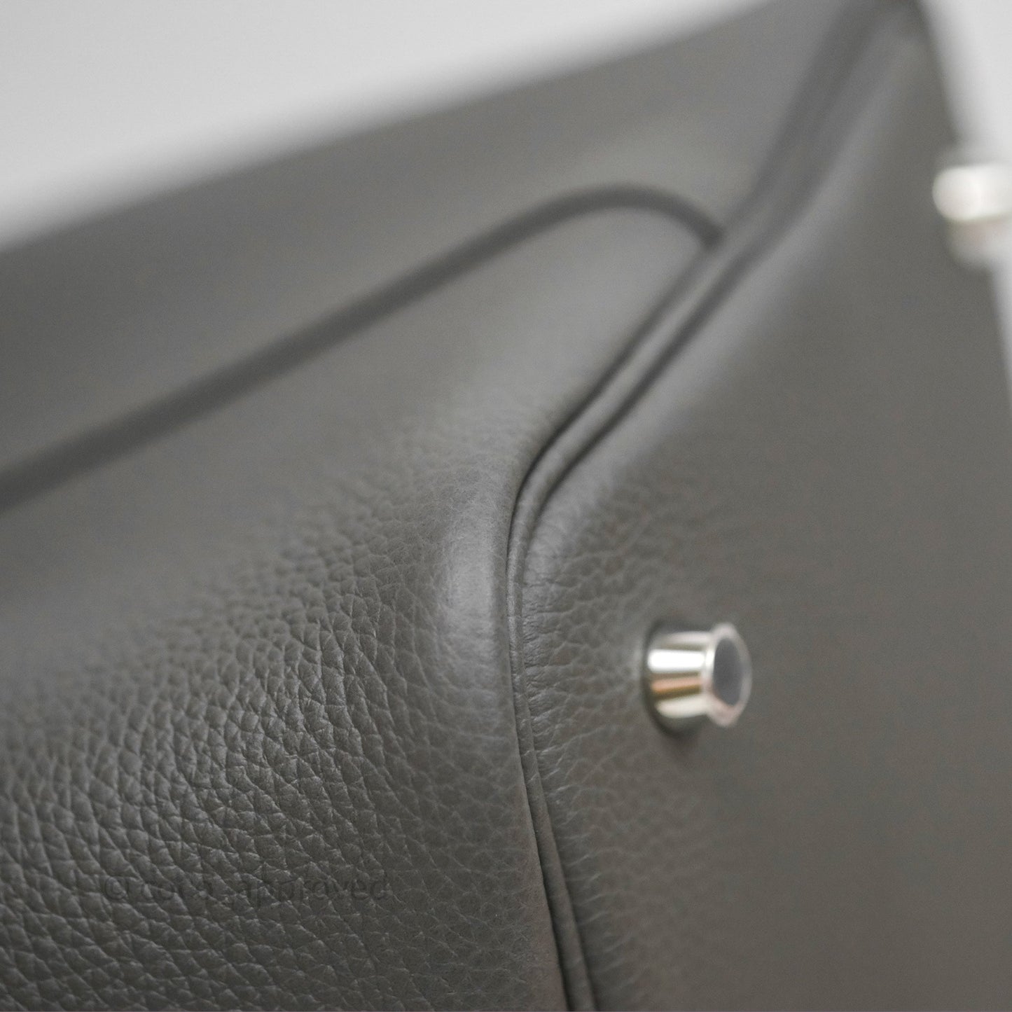 Hermès Picotin 22 Gris Meyer Taurillon Maurice Palladium Hardware