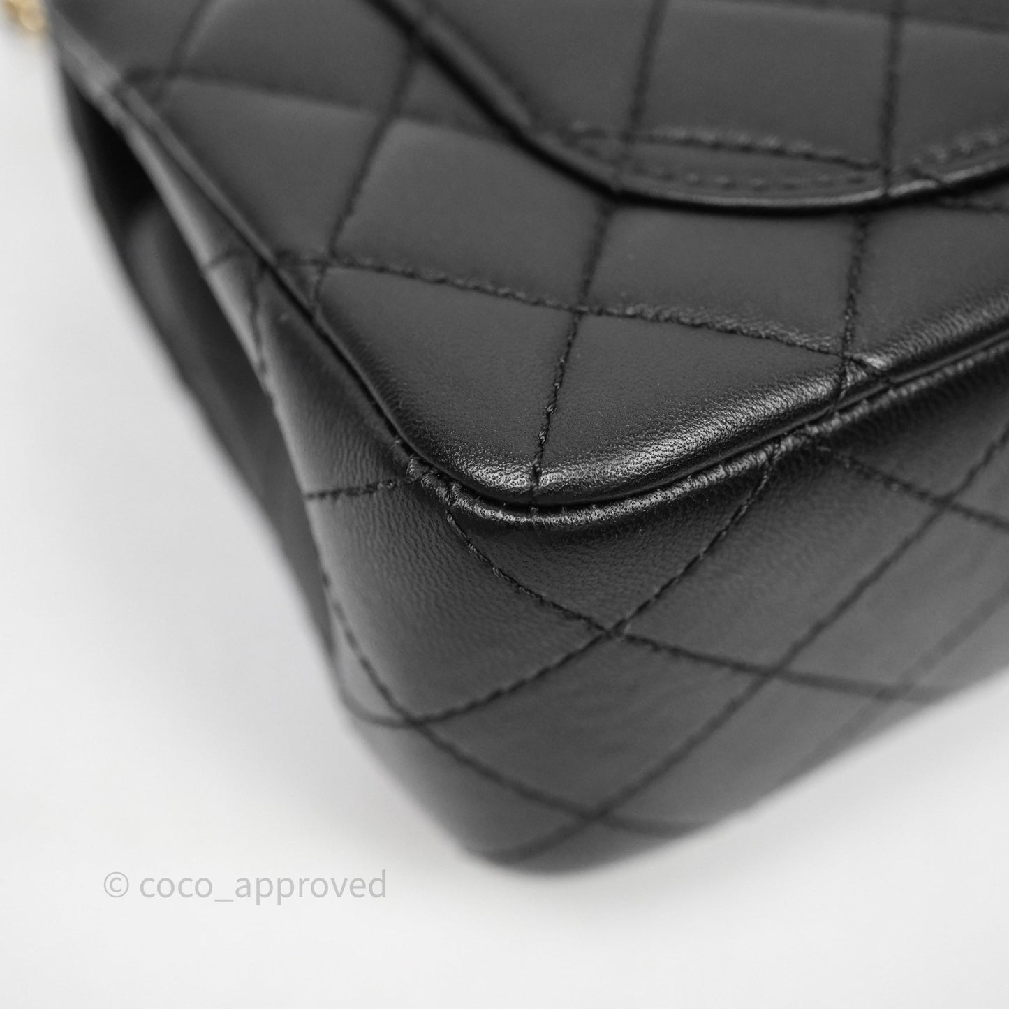 Chanel Ball Crush Mini Rectangular Black Lambskin Gold Hardware