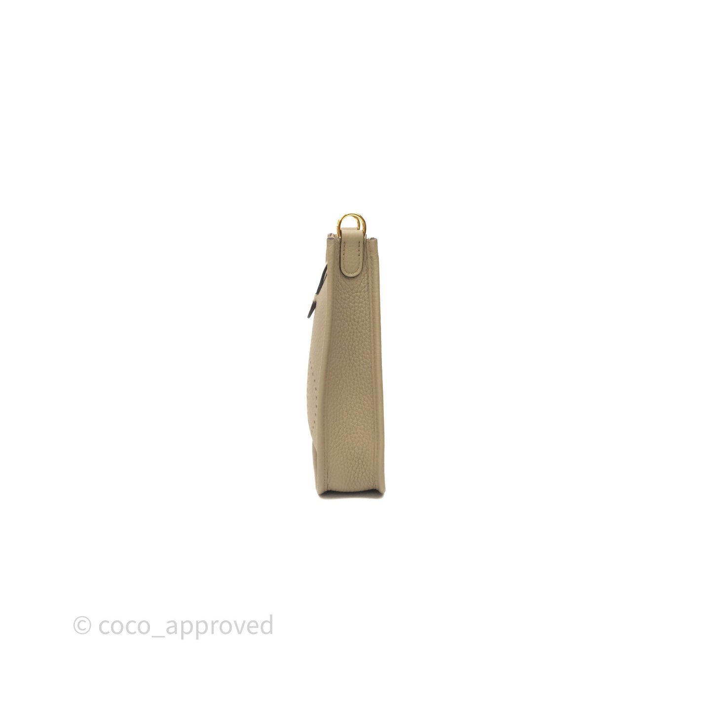 Hermès Mini Evelyne 16 Beige Marfa 8Q Clemence Gold Hardware