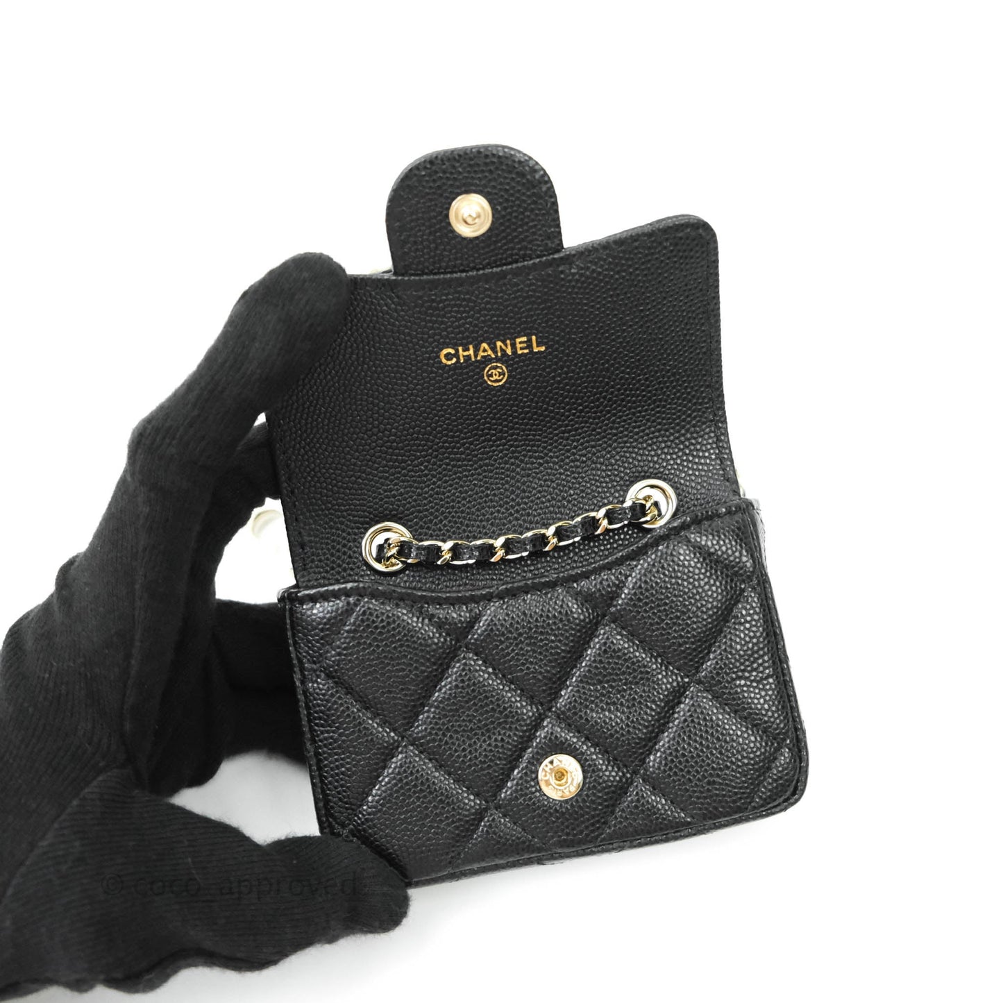 Chanel Classic Belt Bag Black Caviar Gold Hardware