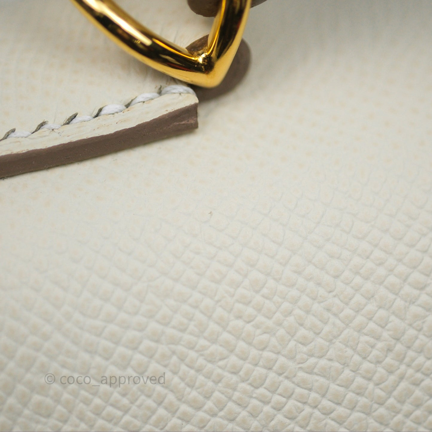 Hermès Kelly 28 Sellier Craie 10 Epsom Gold Hardware